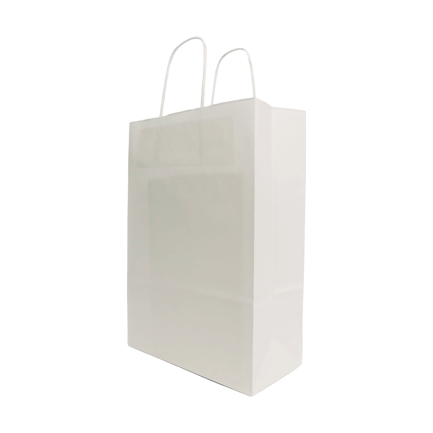 Papirnate vrećice s pletenom ručkom -BIJELA 450x170x480mm
